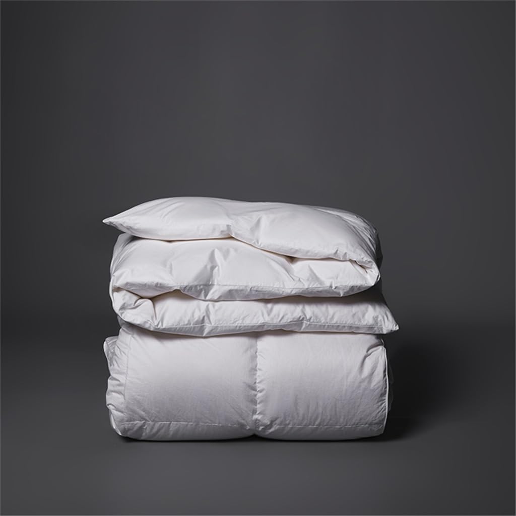 White Goose Down Comforter Warmth Duvet Quilt Winter All Season Queen King Luxury Blankets Cotton Shell(220x240cm 1PCS)