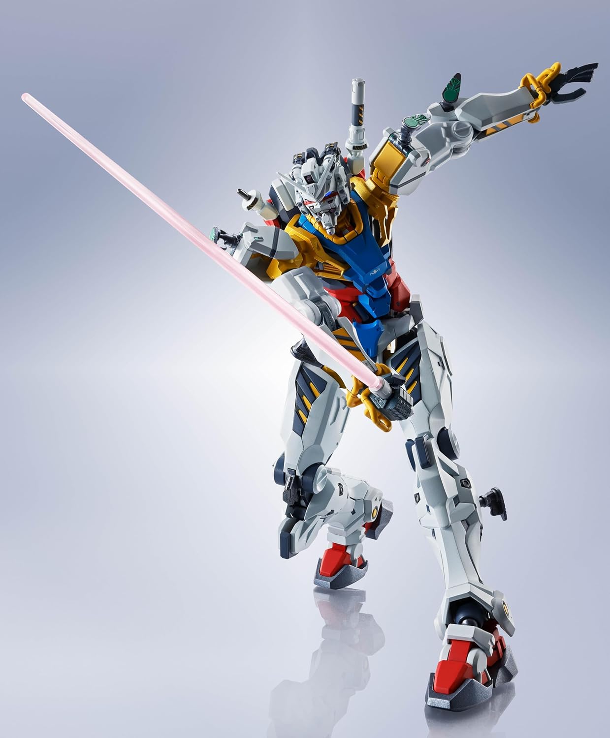 TAMASHII NATIONS - Kombinezon mobilny Gundam GQuuuuuux - Biała figurka Gundam Metal Robot Spirits
