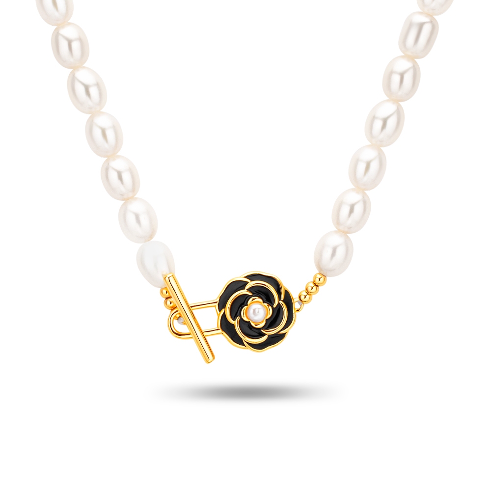 SK Jewellery Midnight Rose Pearl Necklace · v2