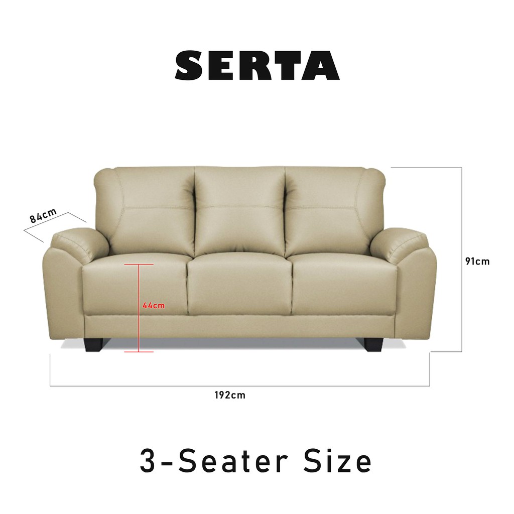 Living Mall Endo Series Sofa Set 2-Seater and 3-Seater Sofa in 5 Colours · v2