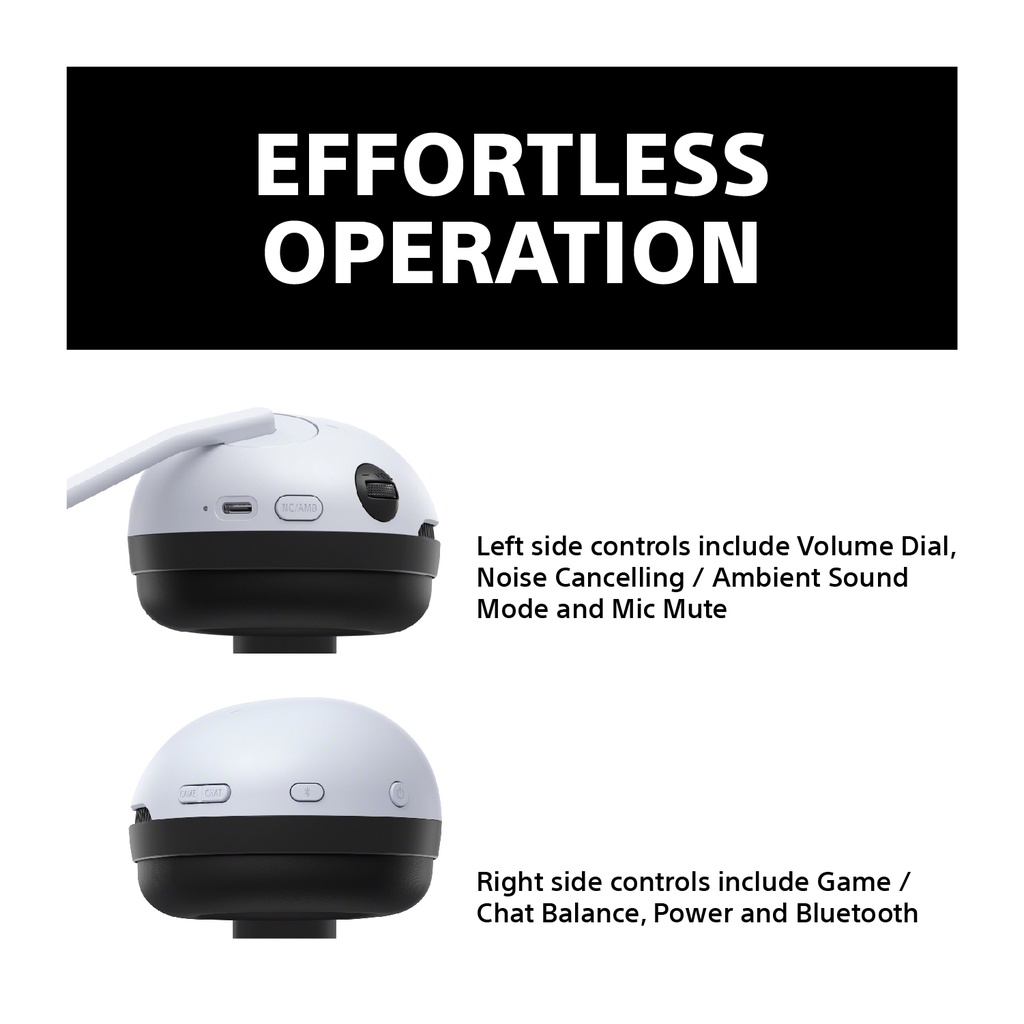 Sony Singapore INZONE H9 | Cuffie da gioco | WH-G900N | Cuffie wireless con cancellazione del rumore