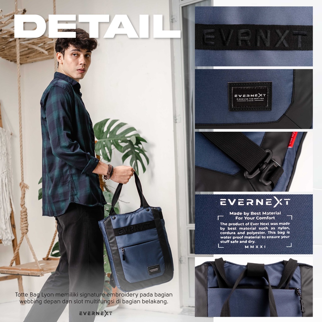 Evernext - Totte Bag Men Women Tote Bag Laptop Backpack Tote Bag Lyon Multifunction Men Women Totte Bag College Work · v2