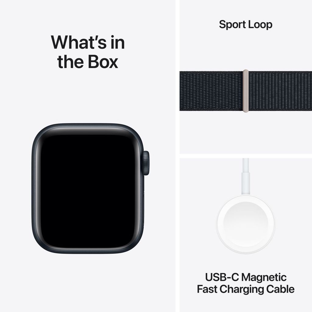 Apple Watch SE (GPS) mit Aluminiumgehäuse, Sportarmband