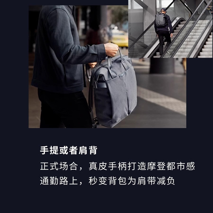 Bellroy Tokyo TotePack Vitality, wasserdichte Textur, Handtasche, City Commuter, Business-Rucksack, 20 l