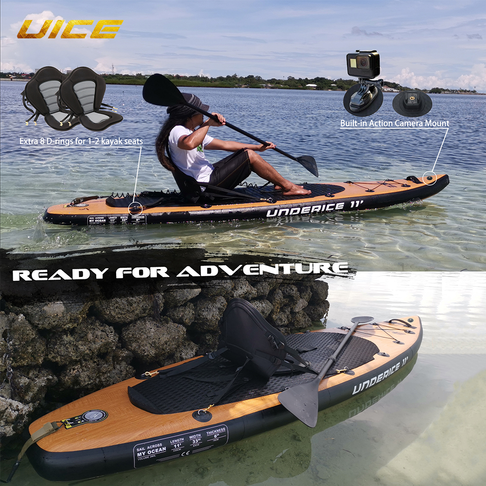 11" Inflatable Paddle Board Double Layer SUP Stand Up Board Non-slip Surfboard Surfing Board Water Sport Surfing Surfboard · v2