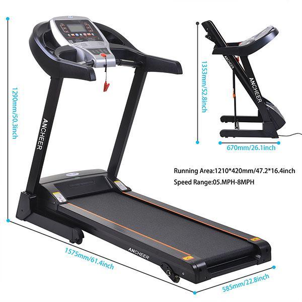 2.25hp Electric Treadmill Folding Electric Running Training Machine Fitness Treadmill Gym Home Sport Fitness Equipment · v2