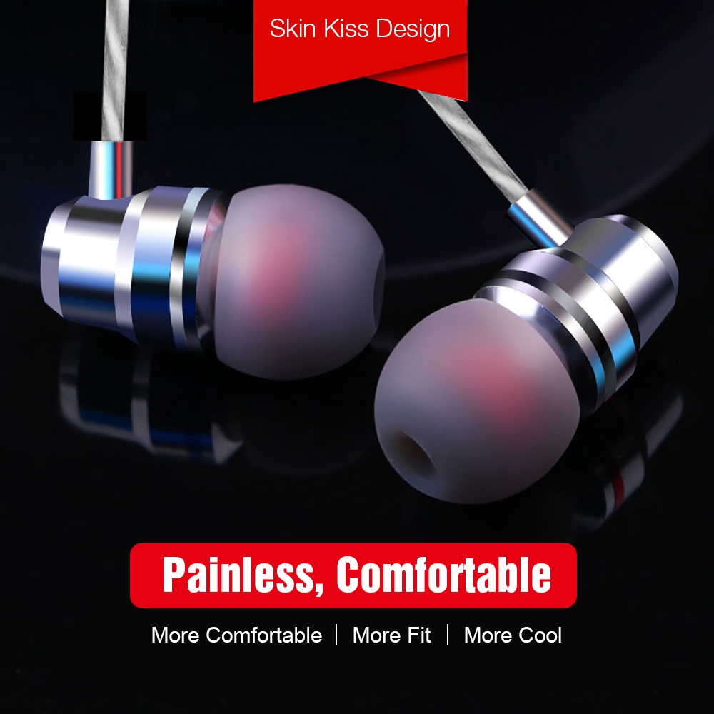 3.5mm In Ear Earbuds Mobile Wired Headphones Sport Earphone Earpiece Headset Mic Music Earphones For Xiaomi huawei Samsung Phone