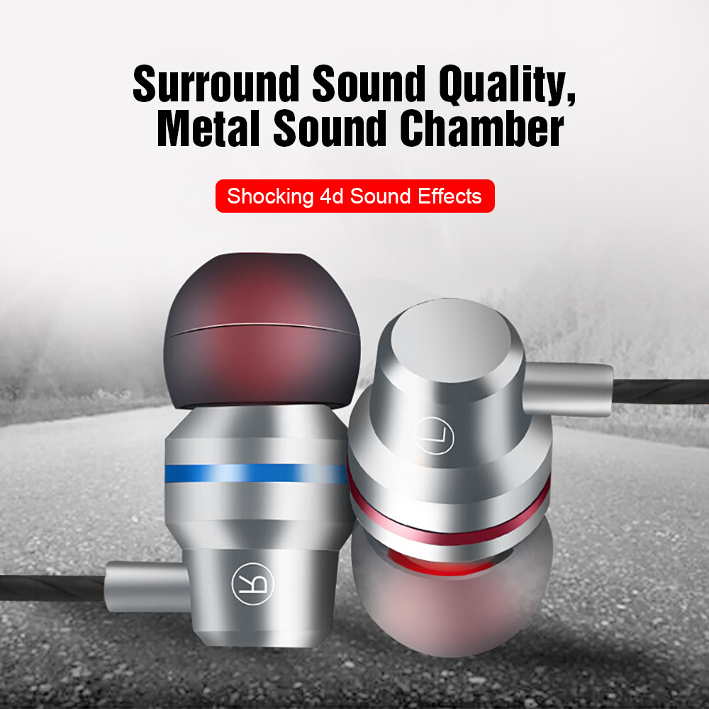 3.5mm In Ear Earbuds Mobile Wired Headphones Sport Earphone Earpiece Headset Mic Music Earphones For Xiaomi huawei Samsung Phone