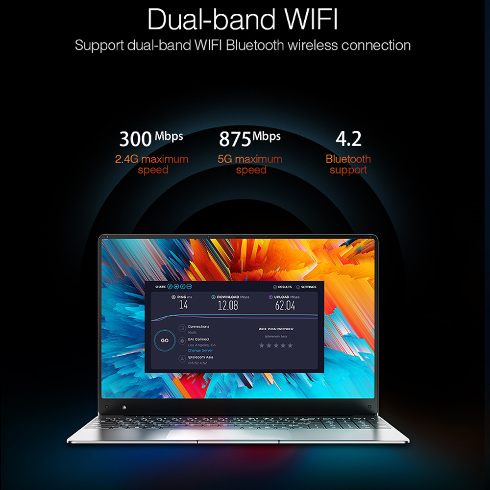 DERE R9 Pro Laptop 15.6 inch 16GB RAM 1TB SSD Intel Celeron N5095 Dual Band WiFi Business Office Online Class Notebook Window 10 · v4