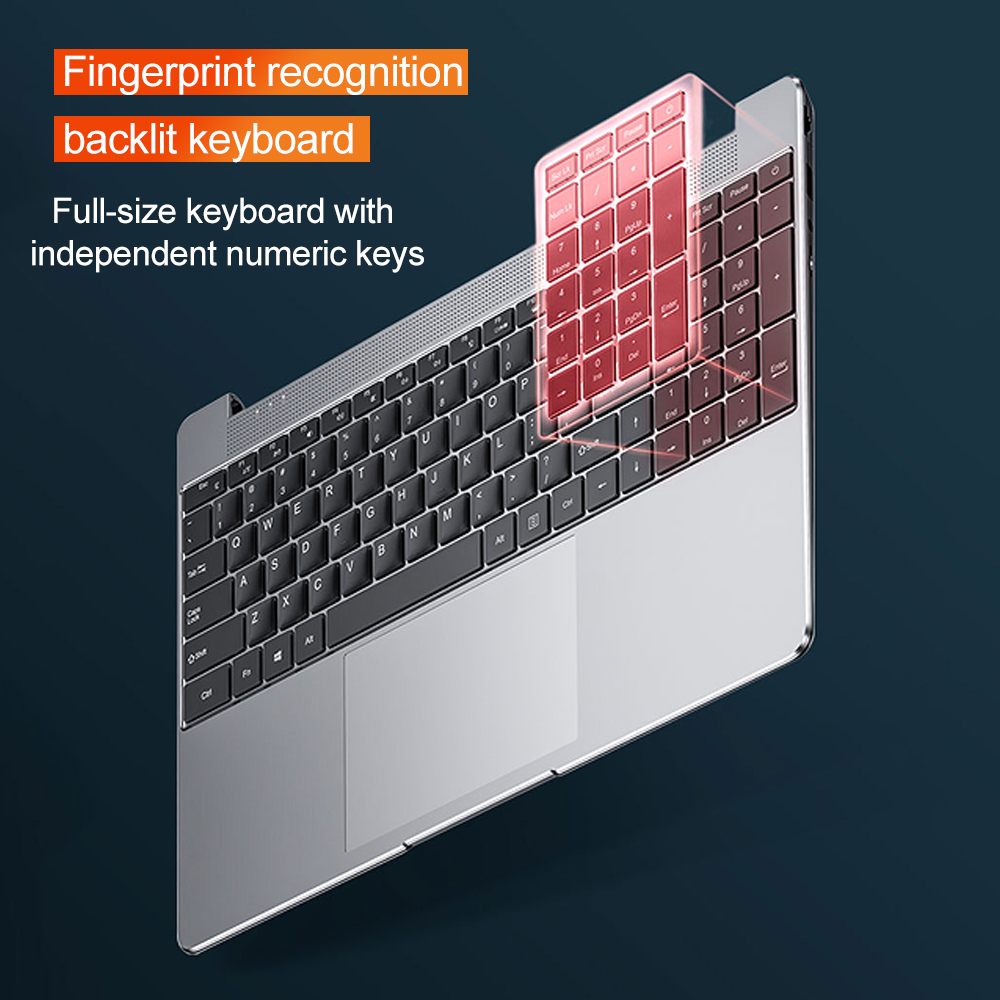 DERE R9 Pro Laptop 15.6 inch 16GB RAM 1TB SSD Intel Celeron N5095 Dual Band WiFi Business Office Online Class Notebook Window 10 · v4