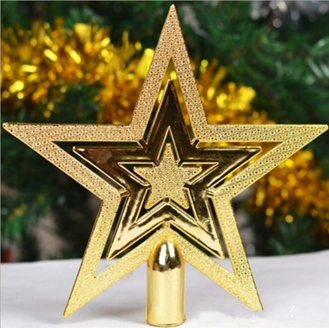 Outdoor Home Decor Merry Christmas Ornaments Tree Topper Glitter Star Decoration Indoor Tree Decoration Halloween Wedding Set · v2
