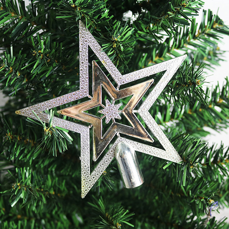 Outdoor Home Decor Merry Christmas Ornaments Tree Topper Glitter Star Decoration Indoor Tree Decoration Halloween Wedding Set · v2