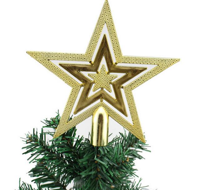 Outdoor Home Decor Merry Christmas Ornaments Tree Topper Glitter Star Decoration Indoor Tree Decoration Halloween Wedding Set · v2