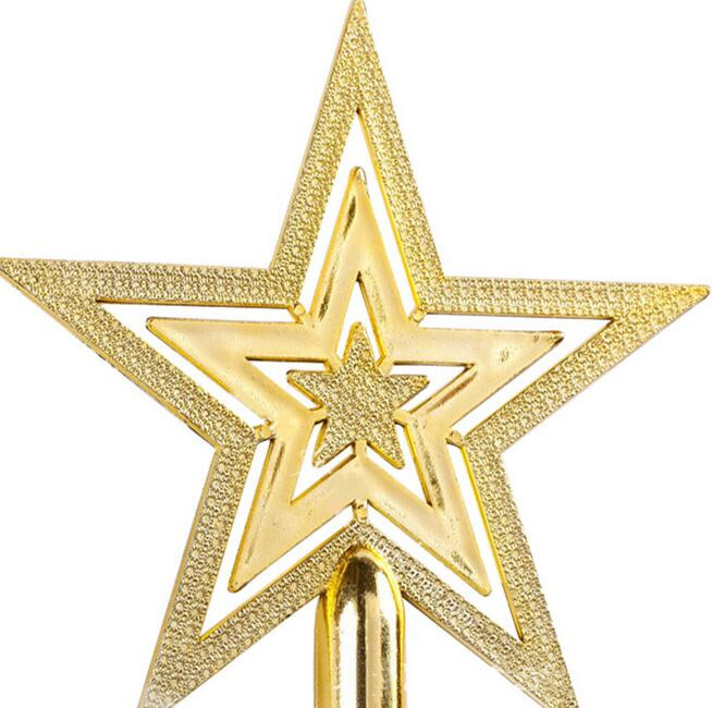 Outdoor Home Decor Merry Christmas Ornaments Tree Topper Glitter Star Decoration Indoor Tree Decoration Halloween Wedding Set · v2