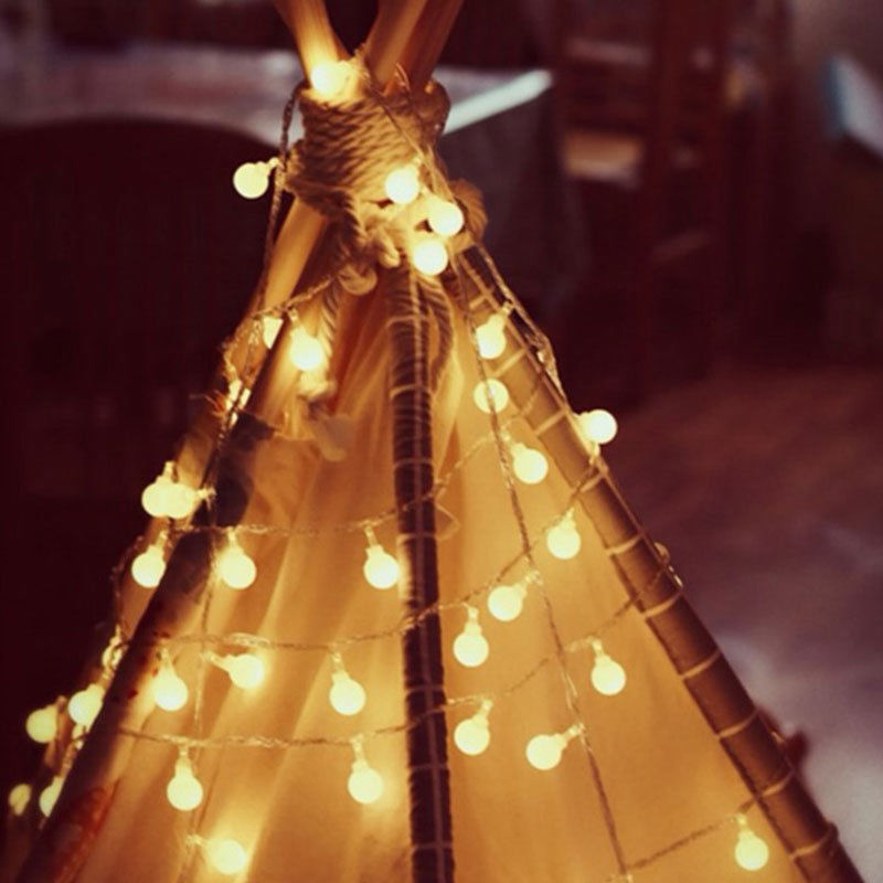 10M Ball LED String Lights Outdoor Ball Chain Lights Garland Lights Bulb Fairy Lights Party Home Wedding Garden Christmas Decor · v2