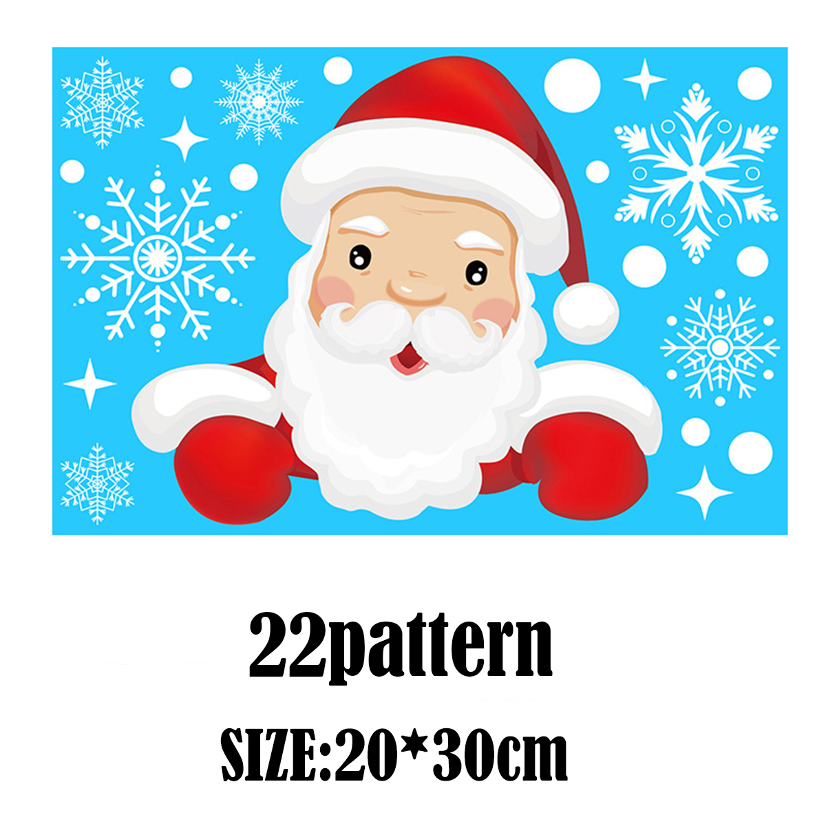 Christmas Santa Claus Window Stickers Wall Ornaments Christmas Pendant Merry Christmas For Home Decor New Year Stickers 2022 · v2