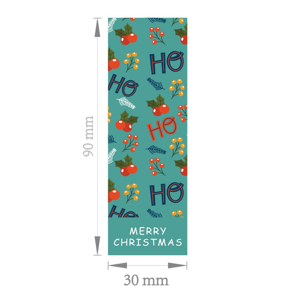 30-60Pcs Cute Merry Christmas Stickers 3 Style Red Christmas Decorative Stickers Wrapping Gift Box Label Christmas Tag · v2
