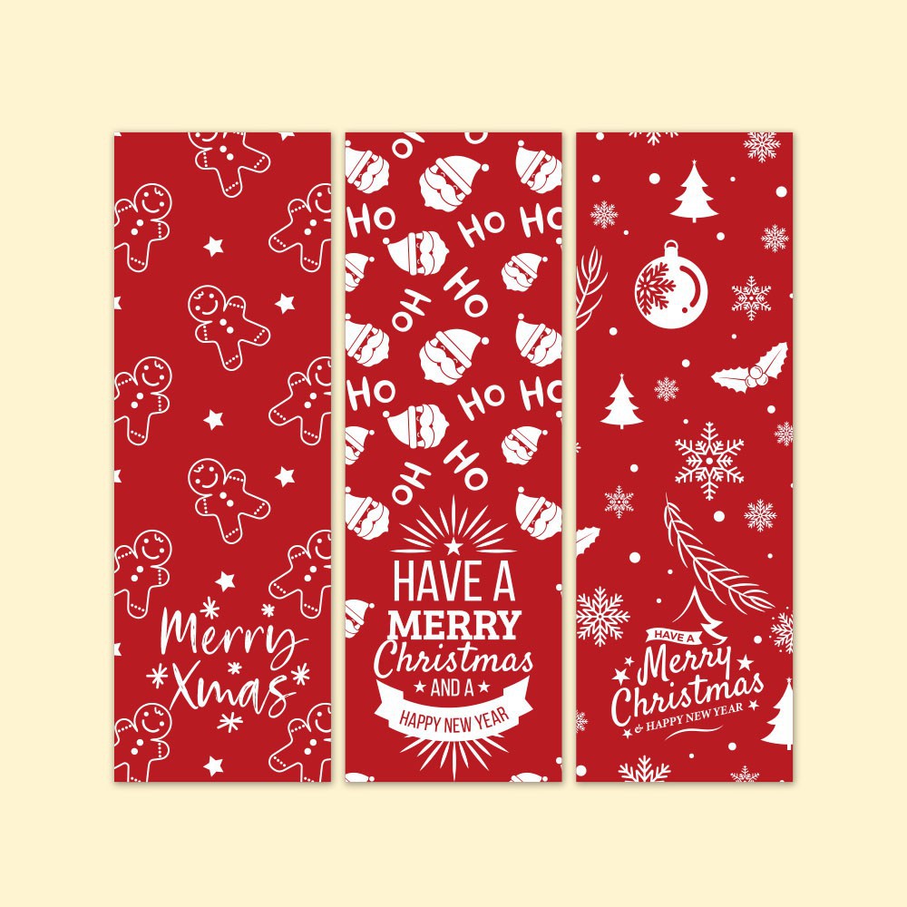 30-60Pcs Cute Merry Christmas Stickers 3 Style Red Christmas Decorative Stickers Wrapping Gift Box Label Christmas Tag · v2