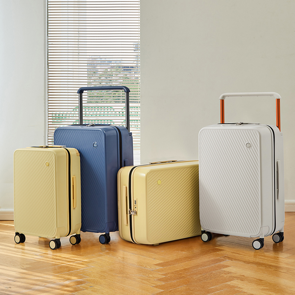 Mixi Wide Handle Travel Luggage Suitcase Rolling Spinner Wheels Hardside PC TSA Lock 20 24 Inch Unisex · v2