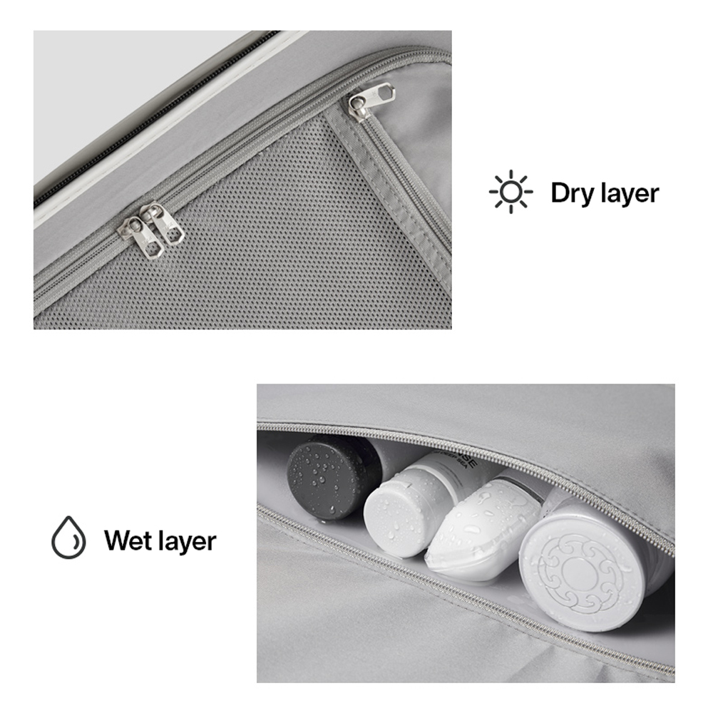 Valigia da viaggio Mixi con manico largo, ruote girevoli, rigida, lucchetto TSA, 20 x 24 pollici, unisex