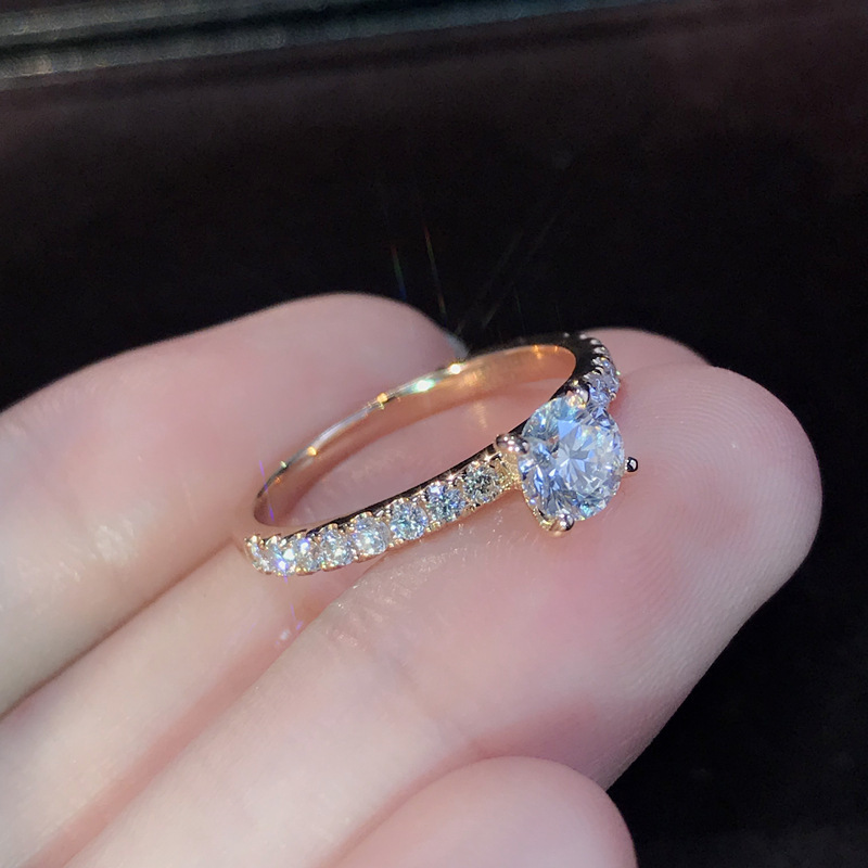 Hot Selling Trendy Claws Design Crystal Zircon Engagement Rings For Women Female Wedding Jewelry Gift Fashion Women Girl Rings · v2
