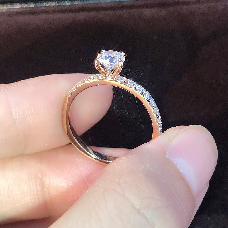Hot Selling Trendy Claws Design Crystal Zircon Engagement Rings For Women Female Wedding Jewelry Gift Fashion Women Girl Rings · v2