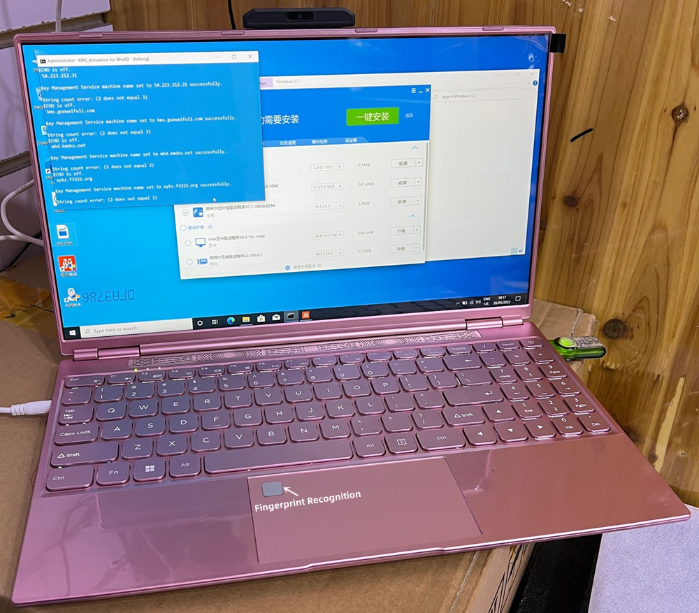 Laptop 15,6 Zoll 2K IPS 16 GB RAM 512 GB SSD Bürocomputer Billiger tragbarer Intel N5105 mit Fingerabdruckerkennung Windows 11