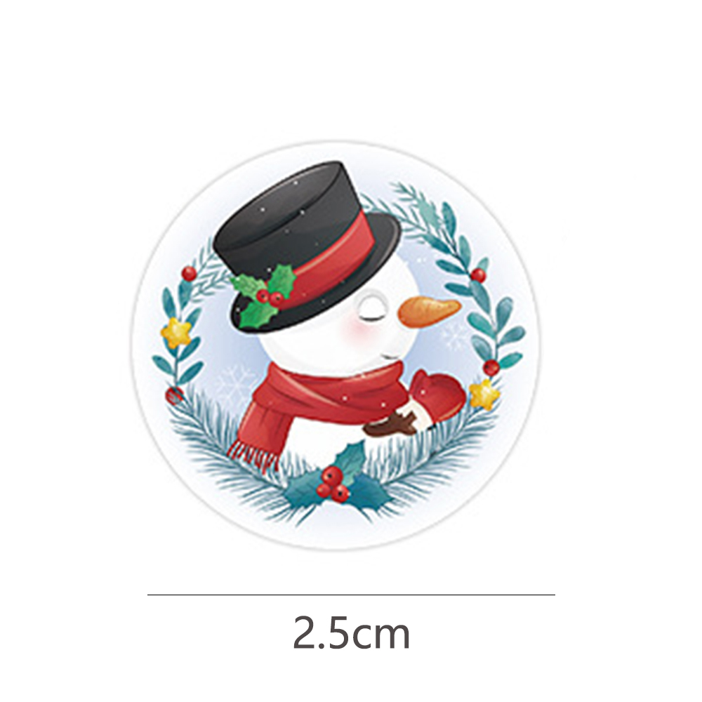 100-500Pcs Cartoon Merry Christmas Sticker Santa Adhesive Decorative Stickers for Xmas Gifts Envelop Seals Cards Packages · v2