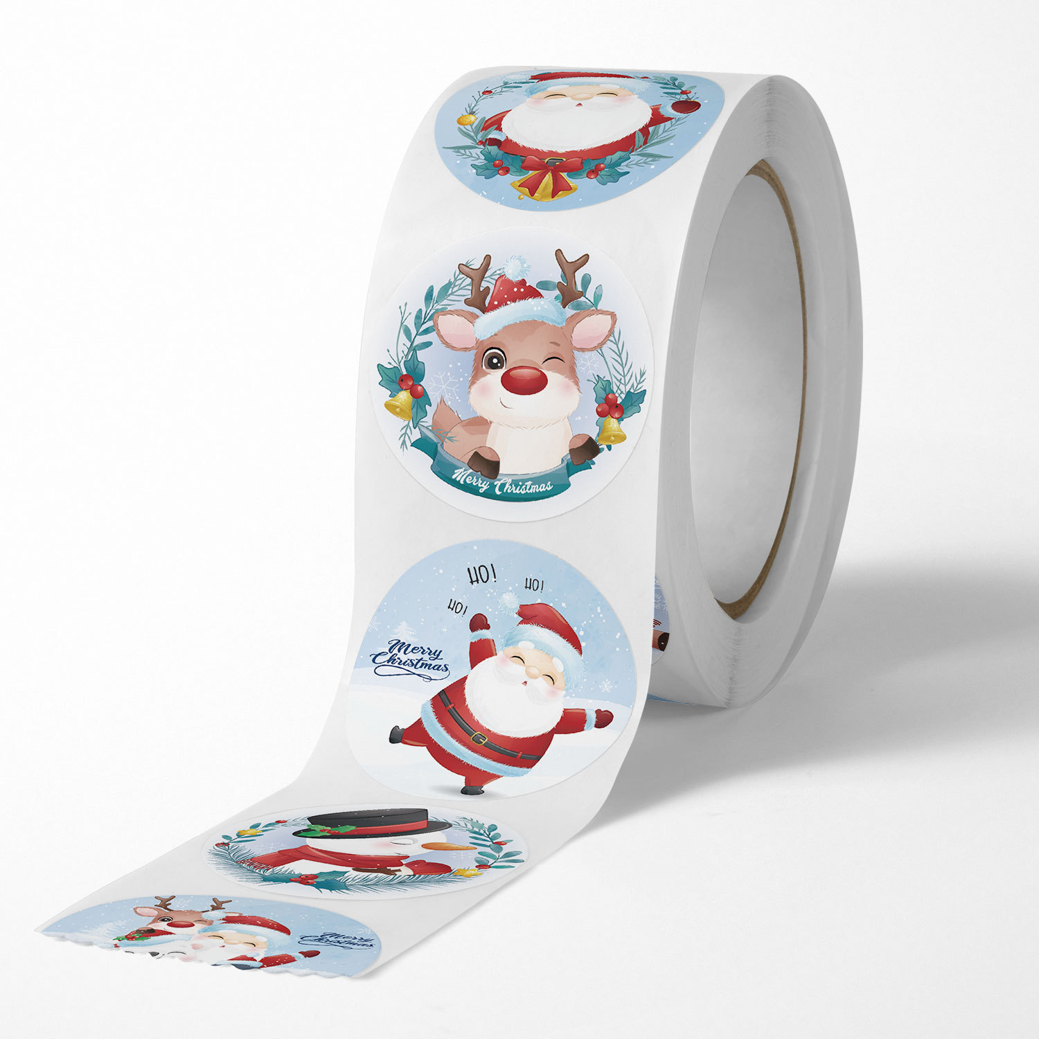 100-500Pcs Cartoon Merry Christmas Sticker Santa Adhesive Decorative Stickers for Xmas Gifts Envelop Seals Cards Packages · v2