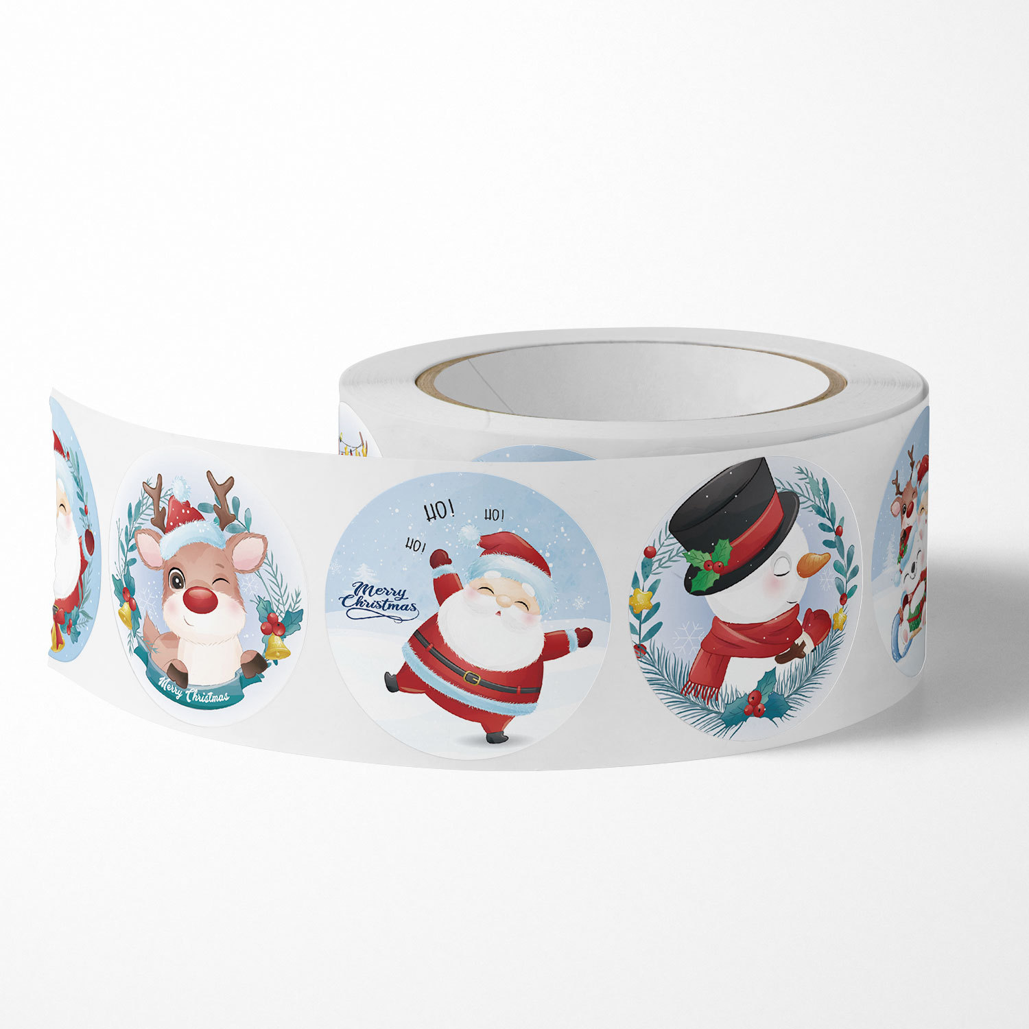 100-500Pcs Cartoon Merry Christmas Sticker Santa Adhesive Decorative Stickers for Xmas Gifts Envelop Seals Cards Packages · v2