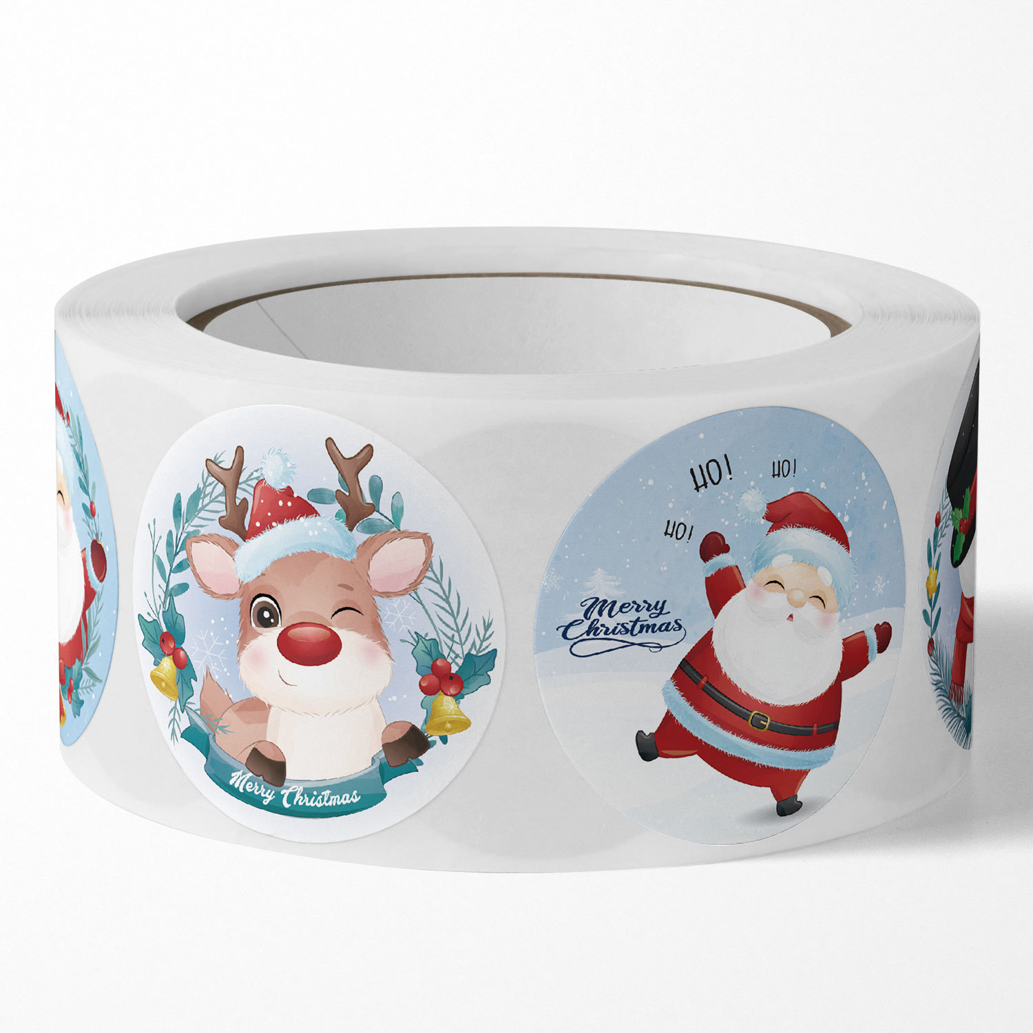 100-500Pcs Cartoon Merry Christmas Sticker Santa Adhesive Decorative Stickers for Xmas Gifts Envelop Seals Cards Packages · v2
