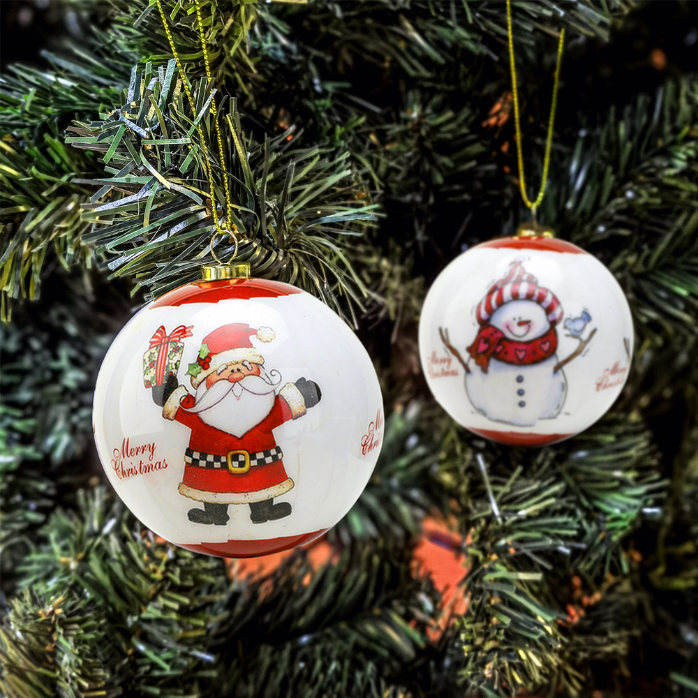 21 Styles Foam Christmas Balls Xmas Tree Hanging Ball Ornaments Christmas Pendants For New Year Navidad Home Decoration