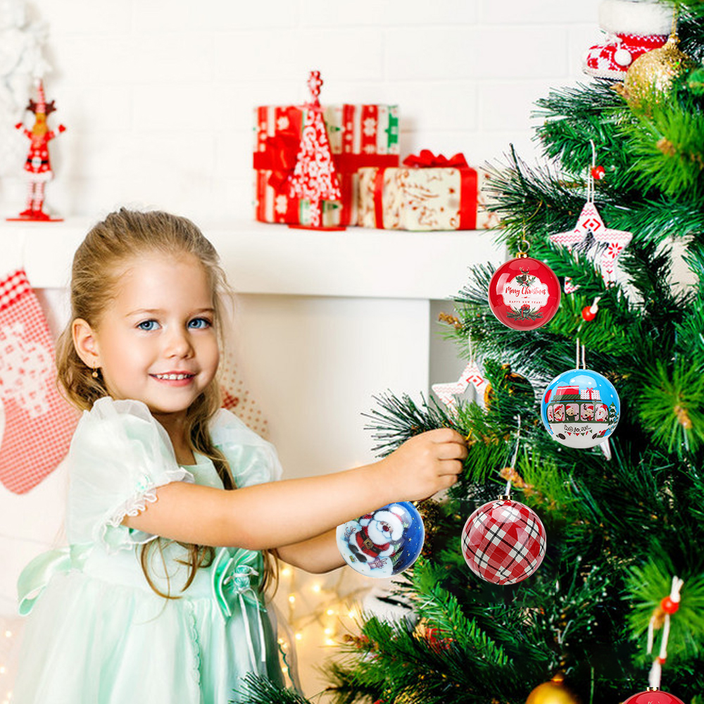 21 Styles Foam Christmas Balls Xmas Tree Hanging Ball Ornaments Christmas Pendants For New Year Navidad Home Decoration