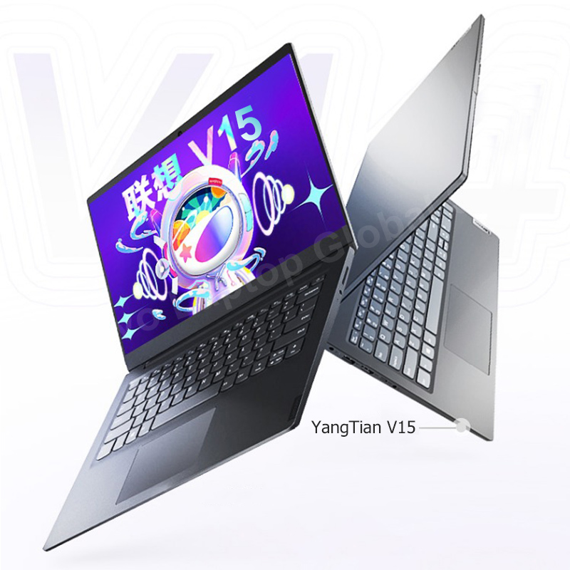 Ordinateur portable Lenovo Yangtian V15 avec processeur double cœur Intel N4020 8G+256G/512G SSD 15,6 pouces avec écran FHD (PC portable pas cher)