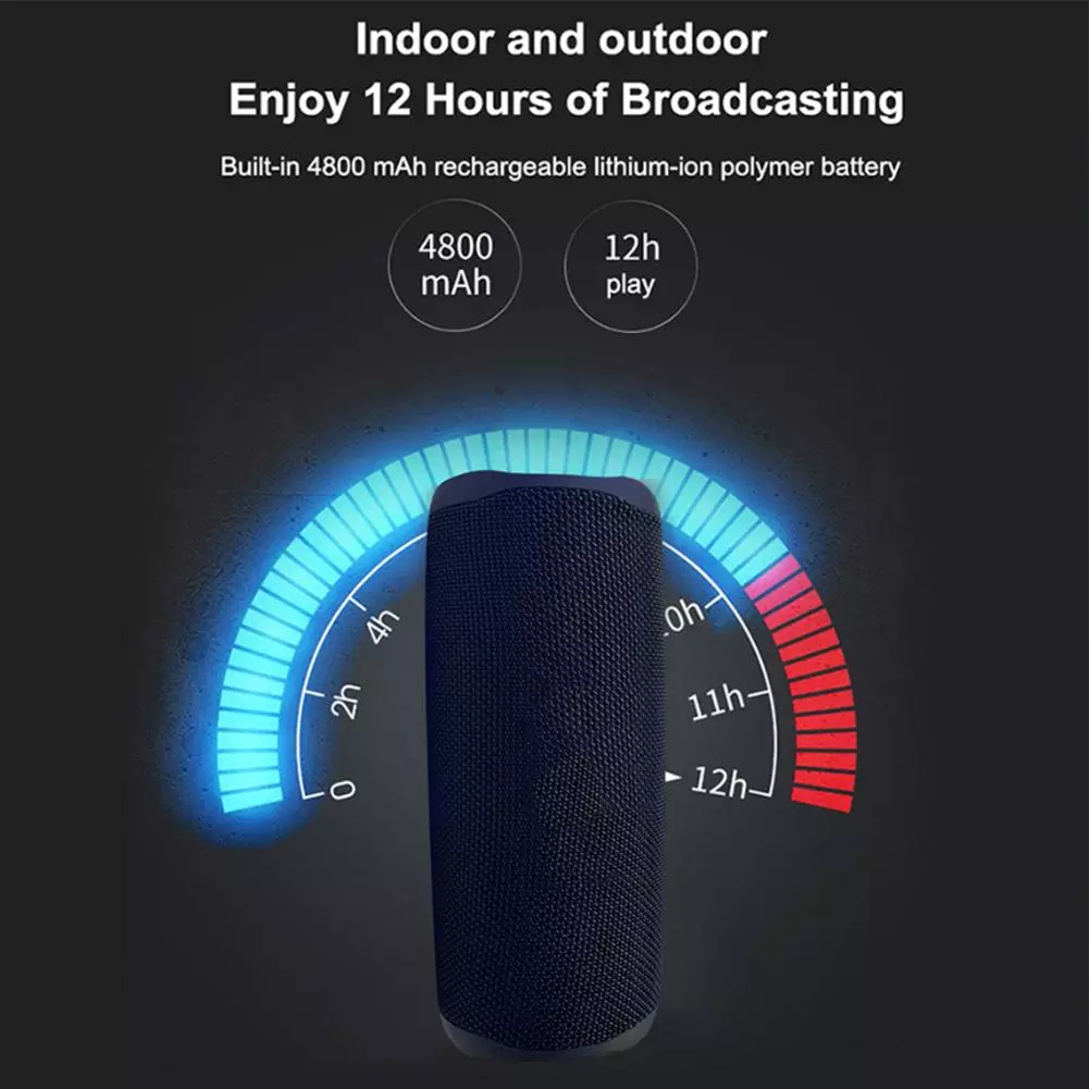 Altavoz inalámbrico Flip 6, Bluetooth, impermeable, estéreo, bajo, pista de música, altavoz, tweeter, portátil IPX7, fiesta de viaje al aire libre