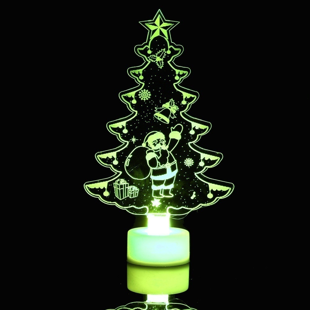 Hot Merry LED Color Changing Mini Christmas Xmas Tree Home Table Party Decor Charm Perfect Present · v4