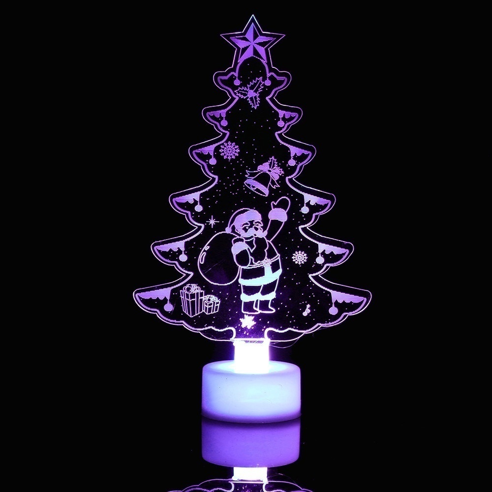 Hot Merry LED Color Changing Mini Christmas Xmas Tree Home Table Party Decor Charm Perfect Present · v4