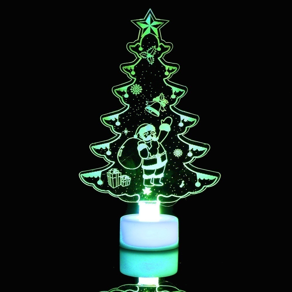 Hot Merry LED Color Changing Mini Christmas Xmas Tree Home Table Party Decor Charm Perfect Present · v4