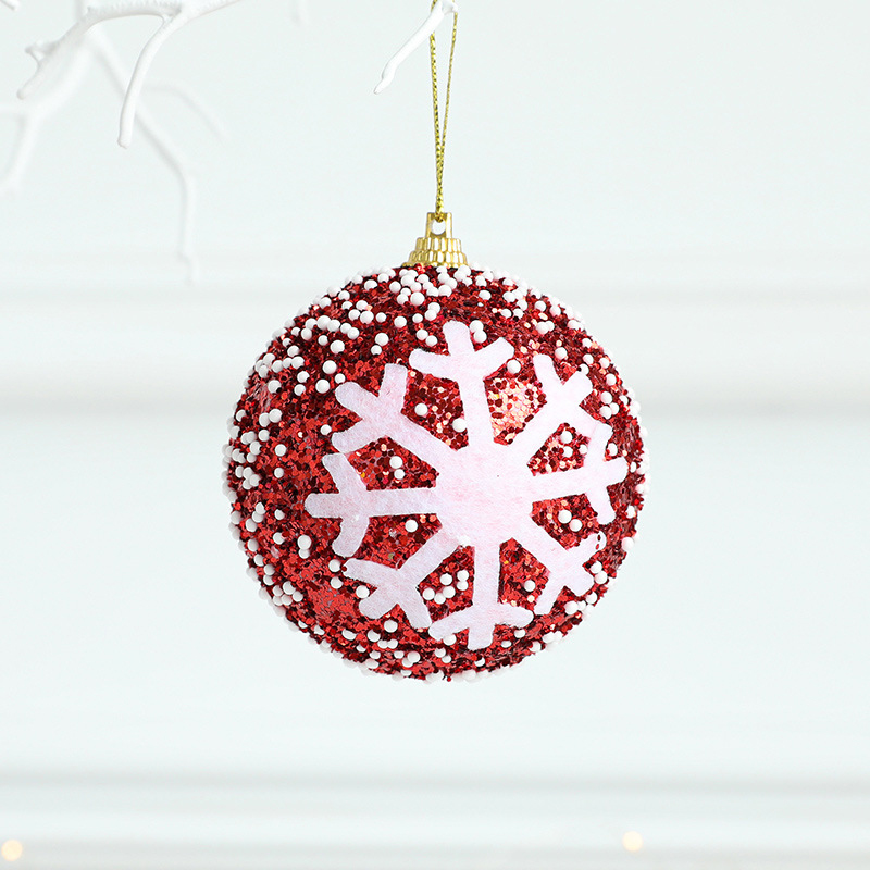 8cm Assorted Color Christmas Balls Christmas Tree Ornaments Balls Xmas Decorations Hanging Tree Pendants New Year Gift