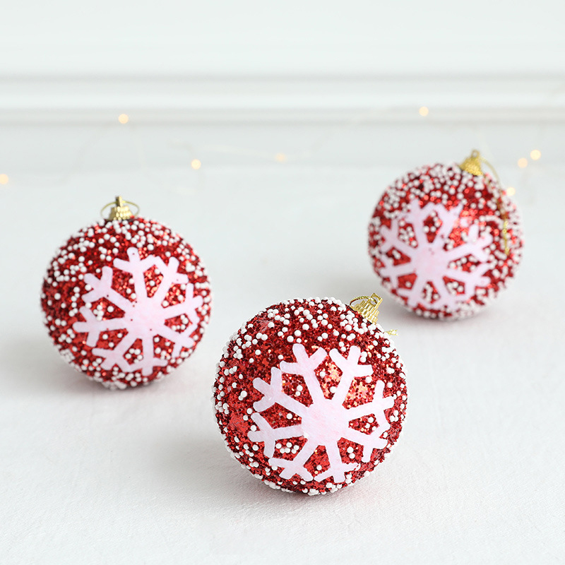 8cm Assorted Color Christmas Balls Christmas Tree Ornaments Balls Xmas Decorations Hanging Tree Pendants New Year Gift