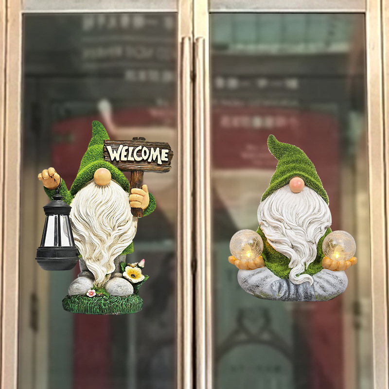 Christmas Sticker Garden Lilliputian Dwarf Wall Sticker Faceless Man Window Sticker Glass Decal Merry Christmas Decor For Home · v2