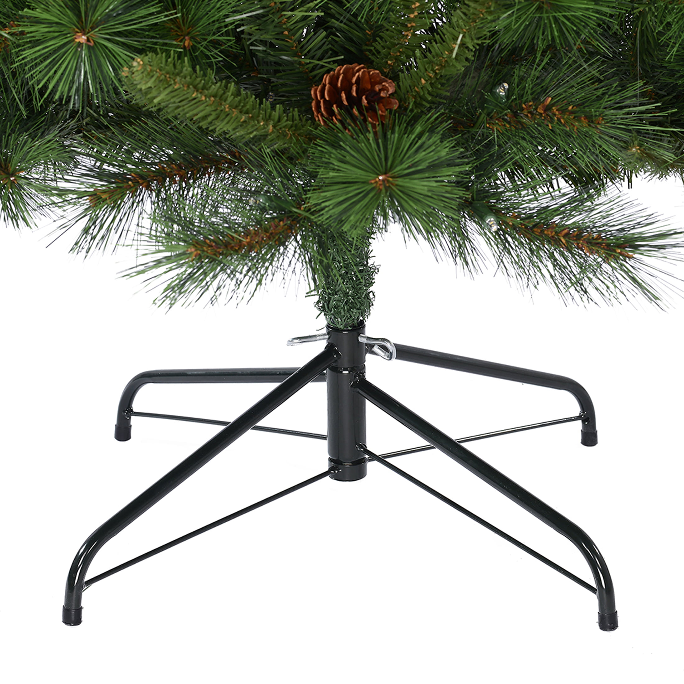 7-Foot Pre-Lit Artificial Christmas Tree, With 350 Warm White Led Lights, Ideal For Indoor Use Only(US Inventory) · v5