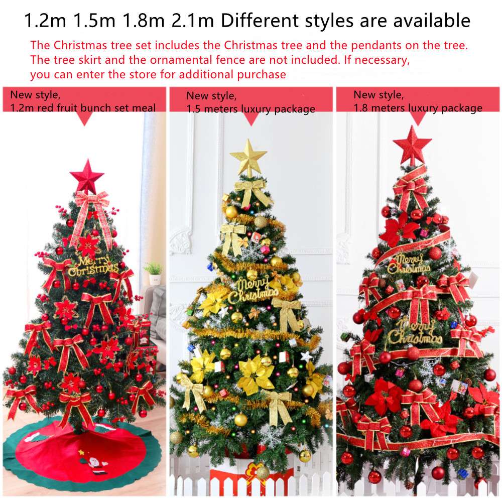 1.2M-2.1M Mã hóa PVC Luminous Tree Navidad Large LED Lighting Christmas Tree Set 2023 New Year Decoration