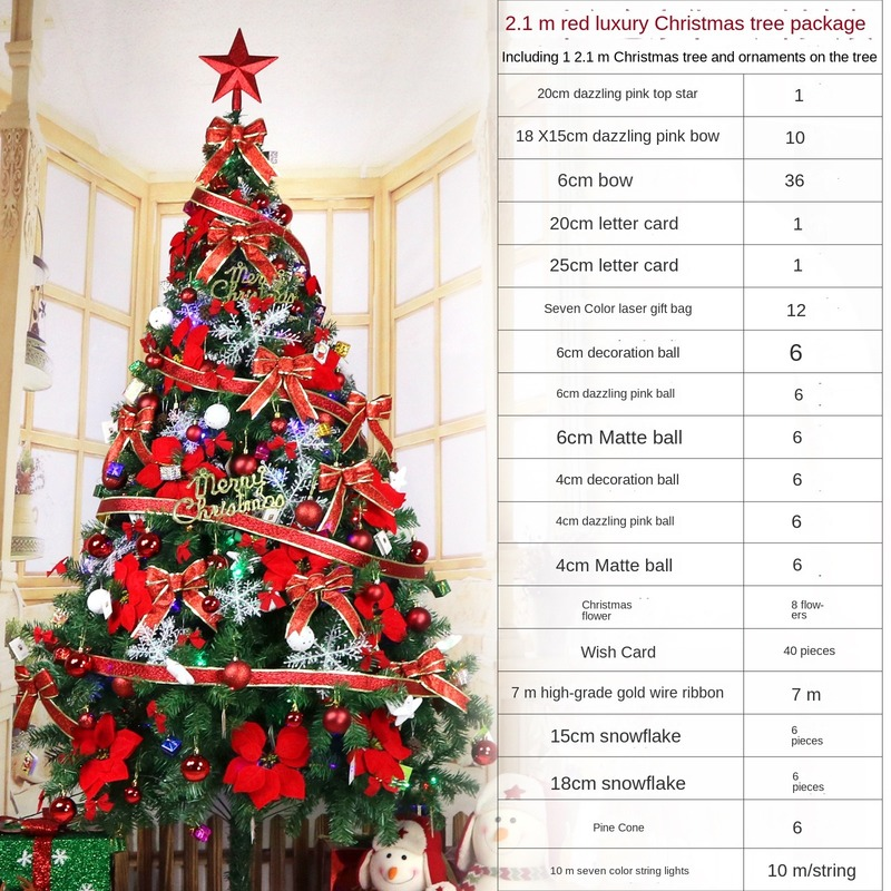 1.2M-2.1M Mã hóa PVC Luminous Tree Navidad Large LED Lighting Christmas Tree Set 2023 New Year Decoration