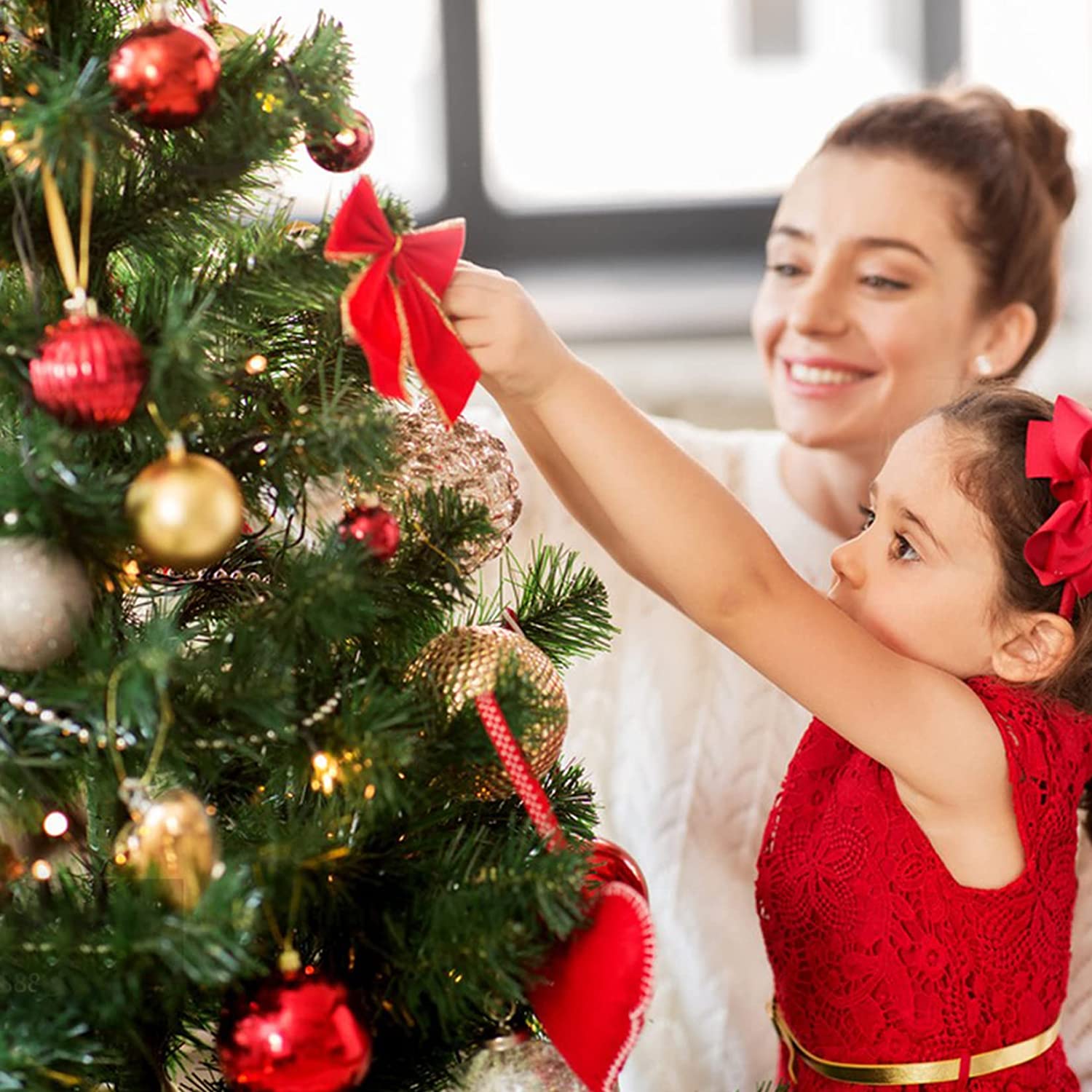 Christmas Tree Decoration Xmas Tree Decor Outdoor Indoor for Home Party New Year 2022 Home Decor Ornaments 2.1m/1.8m/1.5m/1.2m · v4