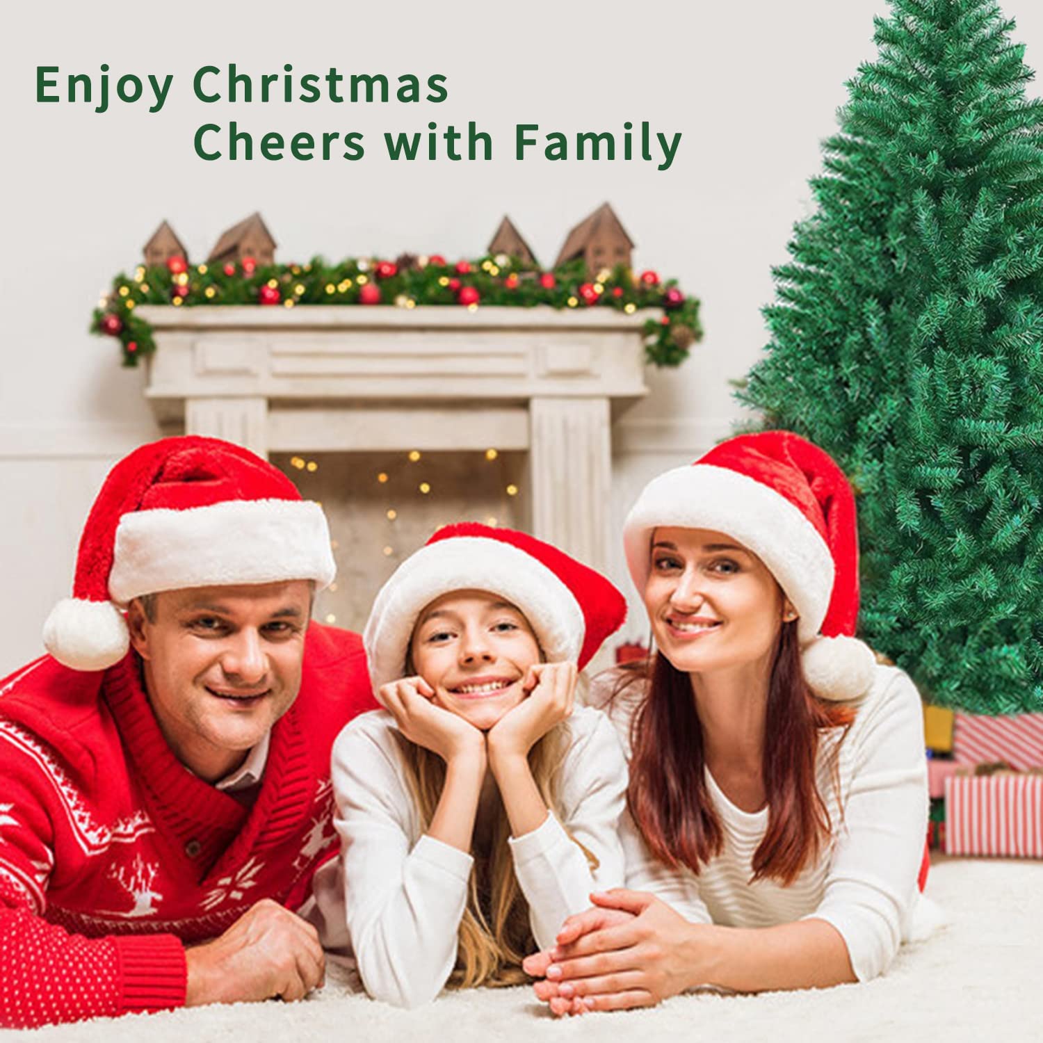 Christmas Tree Decoration Xmas Tree Decor Outdoor Indoor for Home Party New Year 2022 Home Decor Ornaments 2.1m/1.8m/1.5m/1.2m · v4