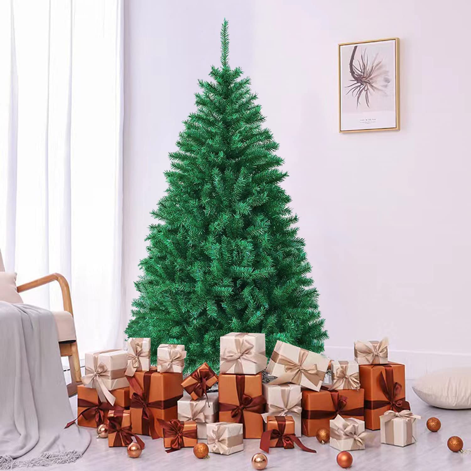 Christmas Tree Decoration Xmas Tree Decor Outdoor Indoor for Home Party New Year 2022 Home Decor Ornaments 2.1m/1.8m/1.5m/1.2m · v4