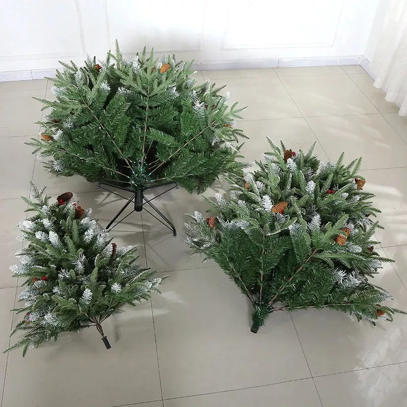 Árbol de Navidad con simulación de polietileno, decoración navideña para decoración del hogar, accesorios para centros comerciales, festivales, exhibiciones, adornos