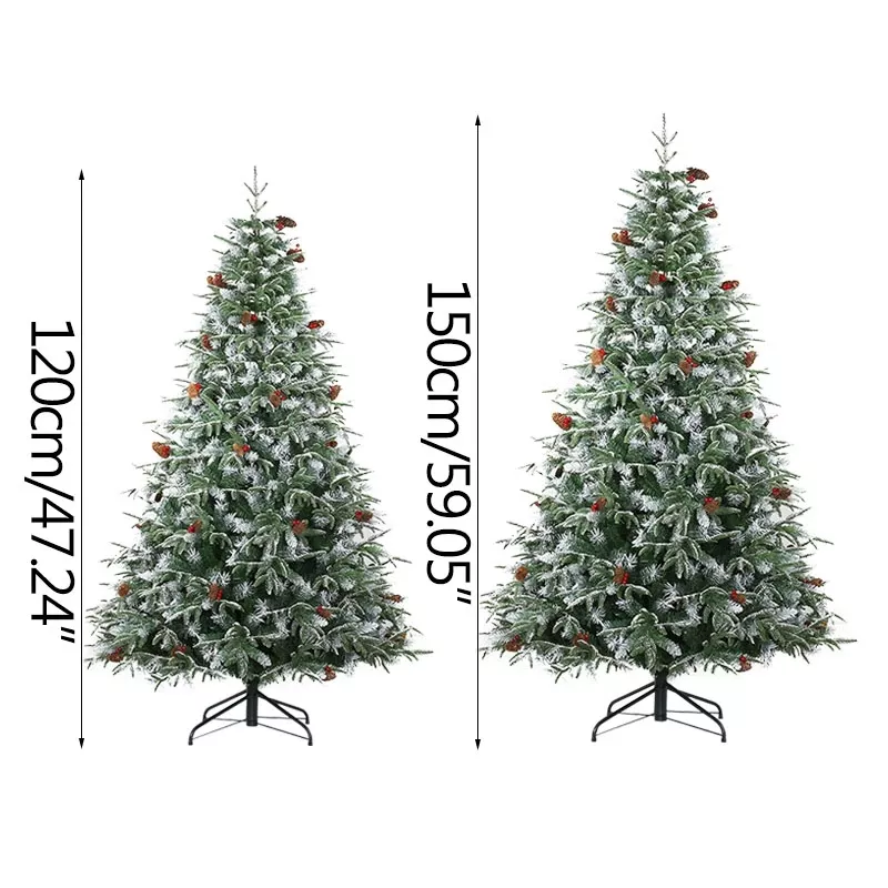 Árbol de Navidad con simulación de polietileno, decoración navideña para decoración del hogar, accesorios para centros comerciales, festivales, exhibiciones, adornos