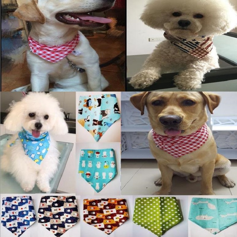 480pcs/lot 2022 New  Adjustable New Dog Puppy Pet bandana Collar dog bandanas Cotton Pet tie SP25-1 · v6